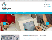 Tablet Screenshot of centrooftalmologicocarballino.com